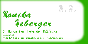 monika heberger business card